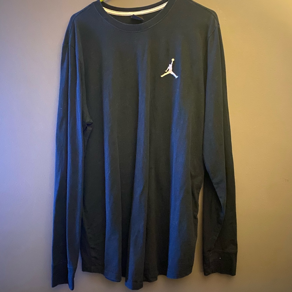 JORDAN BRAND LONG SLEEVE SHIRT BLACK XL